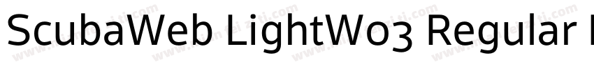 ScubaWeb LightW03 Regular Regular字体转换